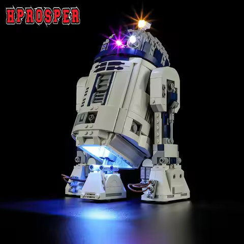 Hprosper LED Lighting For Lego Star Wars 75379 R2-D2 Decorative Lamp With Battery Box (Not Include L