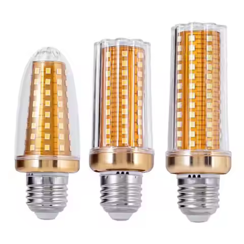 E27 LED Bulb E14 LED Lamp Corn Bulb 18W 20W 24W 30W SMD2835 AC 110V 220V Chandelier Candle LED Light