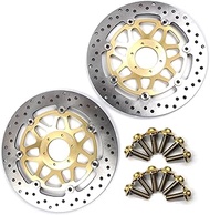 Arashi Front Brake Discs Rotors + Mounting Bolts Screws for Honda CB400 FOUR 1997-2000 / CB400 VTEC 