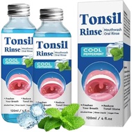 2pcs Tonsil Calculus Remover, Tonsil Calculus Mouthwash, Oral Rinse Liquid, Suitable for Tonsil Calc