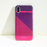 質感簡約Graphic Print 酒紅色 PALM Phone case 原創手機殼