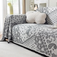 Sofa Covers Boho Couch Cover with Tassel L Shaped Cover Washable Couch Protector