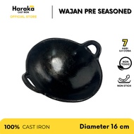Pre-Seasoned Cast Steel Frying Pan 16 cm