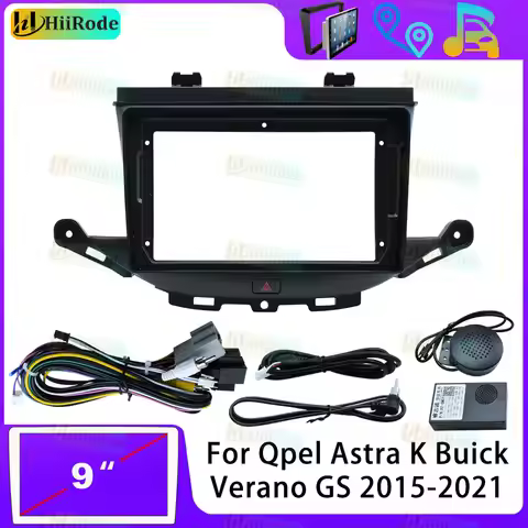 Hiirode Car Android Radio Stereo Player Frame Fascia For Opel Astra K Buick Verano GS 2015-2021 Pane
