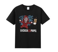 西班牙劇 紙鈔屋 圓領短袖上衣 紙房子 圓領Tshirt Q版 短袖T恤 棉質T 情侶裝收藏 大尺碼