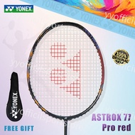 Yonex Astrox 77 Pro Red Badminton Racket 4U G5 26-30 Lbs Japan With BG65 + Grip With Bag In Stock