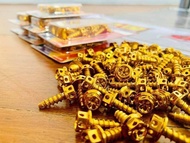 5 PIECES YAMAHA Gold Body Bolts Flower Type (HENG ORIGINAL)