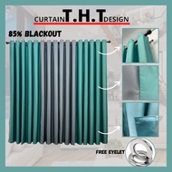 x22 Ready Made Curtain Siap Jahit, LANGSIR RAYA MIX COLOUR Kain Tebal (Free Eyelet / Free Ring )Blackout 85%