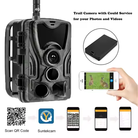 4K Live Show APP Clould Service Hunting Trail Camera HC801PROLI Stream Media 5000Mah Recharger Batte