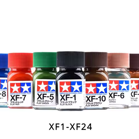 TAMIYA Enamel Paint Flat Colors XF1-XF24 (10ML)
