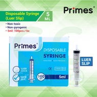 Primes Disposable Syringe Luer Slip (1ml /3ml /5ml /10ml /20ml)