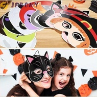 JEROMY Halloween Paper Mask, Skull Cat Ghost Face Mask, Funny Ghost Paper DIY Painting Cosplay Mask