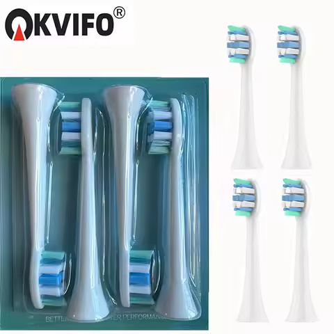 Replacement Toothbrush Heads Compatible with Philips Sonicare Soft Replacement Electric Brush Head 4