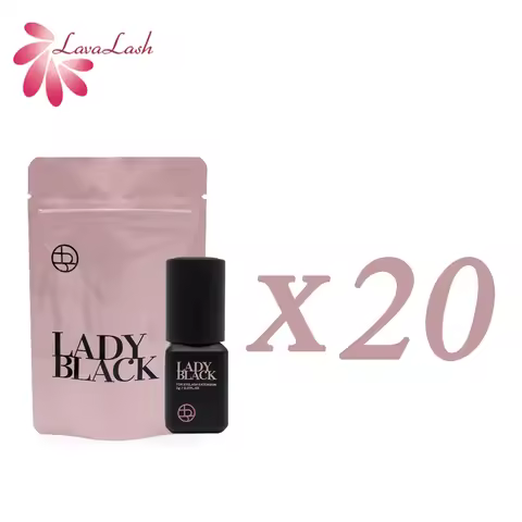 Korea 5ml Lady Black Glue Fast Drying Strong Eyelash Extension Glue Retention 4-5 Weeks Lash Adhesiv