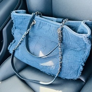 Chanel 牛仔丹寧包 沙灘包