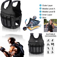 Loading Weighted Vest 20Kg Adjustable Weight Boxing Training Waistcoat Workout Fitness Equipment Wai