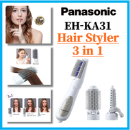 PANASONIC EH-KA31 Hair Styler Air Brush /Blow brush/ Hair dryer / hair curler / 3 in 1Accessories