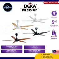 DEKA DR55S  56" Designer Decorative Ceiling Fan 5 Blades 5 Speed Remote Control AC Motor BATHKITCHZ