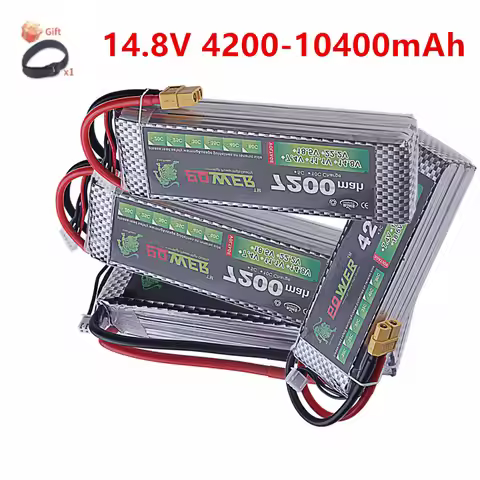 4200MAH 5200mAh 6000mAh 7200mAh 60C 14.8V Lipo Battery For RC Car Drone Quadcopter Boat 4S Rechargea