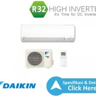 AC DAIKIN 1/2 PK INVERTER SMILE BEKASI 15NVM LOW WATT