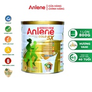 Sữa bột Anlene Gold 5X hương vani lon 800g (Trên 40 tuổi)