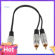 SPVPZ 2 RCA Male to 1 Female-Y Splitter Adapter Cable/Lead-Subwoofer Audio Split Cable