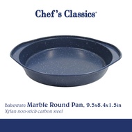 Chef's Classics Bakeware Non-Stick Marble Round Pan, 9.5x8.4x1.5in