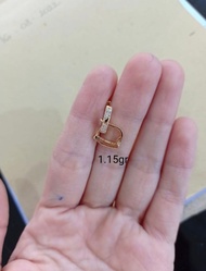Anting Jepit Dewasa Baris Belah Lapis Emas 1 Gram