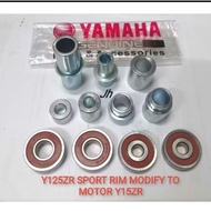 YAMAHA Y15ZR Y16ZR BUSH SET COMPLETE SPORT RIM Y125ZR PNP Y15 Y16 DEPAN BELAKANG BEARING Front Rear 