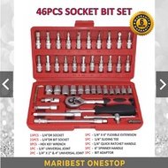 SPANNAR 46PCS SOCKET BIT SET