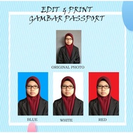 ID Passport Size Photo Edit & Print Service  | Cuci Gambar Saiz Pasport