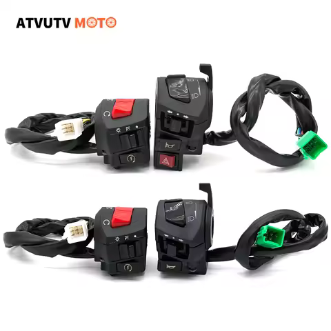 22mm Motorcycle Switches Emergency flashers Horn Turn Signal LampLight Electric Start Handlebar Cont