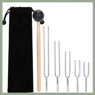 (QJWR) Tuning Fork Sound Healing Tool Set 128HZ 256HZ 512HZ 1024HZ 2048HZ Tuning Fork Tuning Fork So