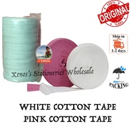 WHITE COTTON TAPE / PINK COTTON TAPE *READY STOCK*