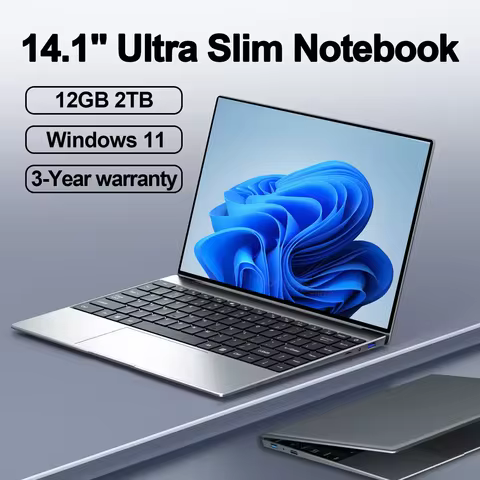 Laptop Computer 14.1" 12GB RAM 1TB 2TB SSD Windows 11 Notebook Office Learn Recreation Entertainment