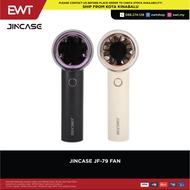JINCASE JF-79 HAND-HELD PORTABLE FAN - (BLACK PURPLE/ APRICOT)- 100% ORIGINAL
