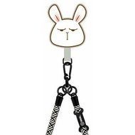 (17種顏色可選)星期一的布魯斯 不去公司了 手機掛繩連夾片(配10mm背帶) 電話繩 適合任何型號手機 -5676(黑色條紋掛繩)