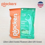 Plackers® Micro Mint Dental Flossers Mint 150 Count ไหมขัดฟัน รสมิ้นต์