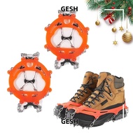 GESH Ice Shoes Spike - Non-Slip Lightweight Grippers for Climbing & Mountaineering