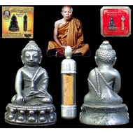 Thai Amulets -  Phra Kring 药师佛 + 师傅袈裟 Takrut 纪念版, LP Koon Mass Chanted 众僧念經, BE.2557