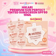 HIKARI PREMIUM SUN PERFECT TINTED SUNSCREEN SPF50 10ml. 5+1 (BOX)