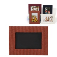 Tabletop Picture Frame  Decorative 8.5x4.7x6.5in Elegant Leather Photo for 6 Inch