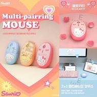 ( 數量有限 售完即止 ) 🇰🇷 NEW!! 韓國 三麗鷗 HelloKitty 헬로키티 三合一 多重配對模式 藍芽連接 / USB 無線 靜音 滑鼠 Korea ROYCHE Sanrio Hel