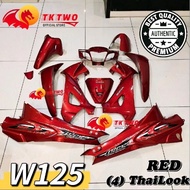 WAVE125 COVER SET RED WITH STICKER (4) THAILOOK W125 "TK2"