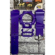 BNB GLOSSY PURPLE CC6 DW9052 + BUCKLE JAPAN (SESUAI UTK DW9052,DW9000,DW8800)