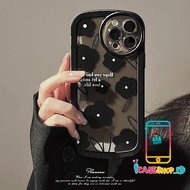SS128 CASING OPPO A74 A83 A95 4G F1S F5 F7 F11 PRO RENO 4F 5 5F 7 8 8Z 9 PRO ART RETRO BLACK FLOWER 
