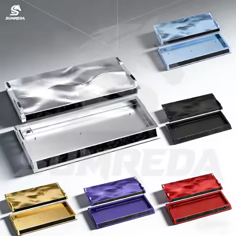 SUMREDA JS60 Mecha Battle Aluminum Keyboard Shell GH60 60% Key Layouts Keyboard Case For Wooting 60h