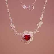 無燒鴿血紅寶石項鍊 1.01克拉
