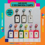 Custom Yoyo ID Card logo Package Doff, Transparent, Rotating and Exclusive 2-Sided ID Card Holder