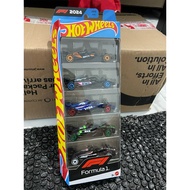 Hot Wheels F1 5 pack mclaren bwt visa rb kick sauber haas toy car formula 1 one